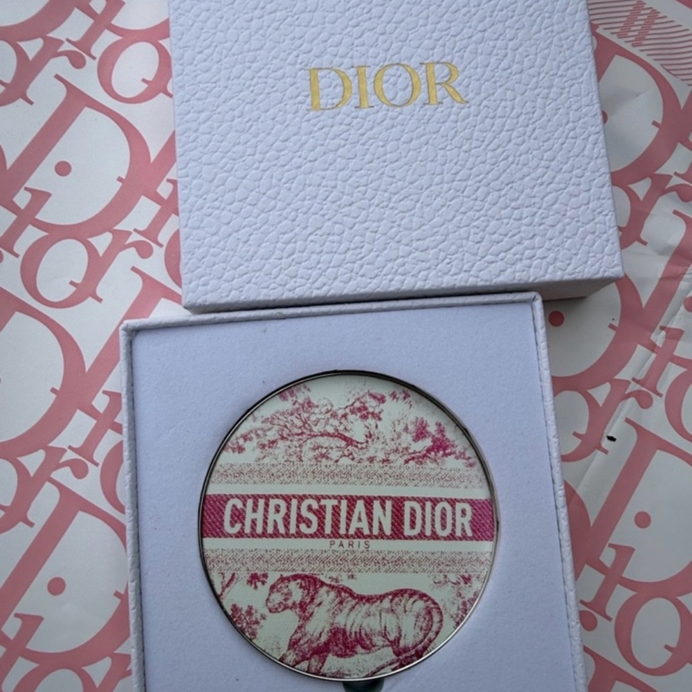 Christian Dior Pink Toile Compact Mirror GWP